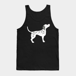 Dalmatian Dog Illustration Tank Top